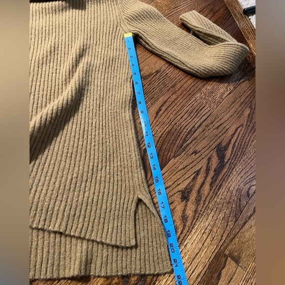 Ann Demeulemeester | Camel Brown Turtleneck Sweater Alpaca Mohair Silk Sz S - Picture 8 of 8